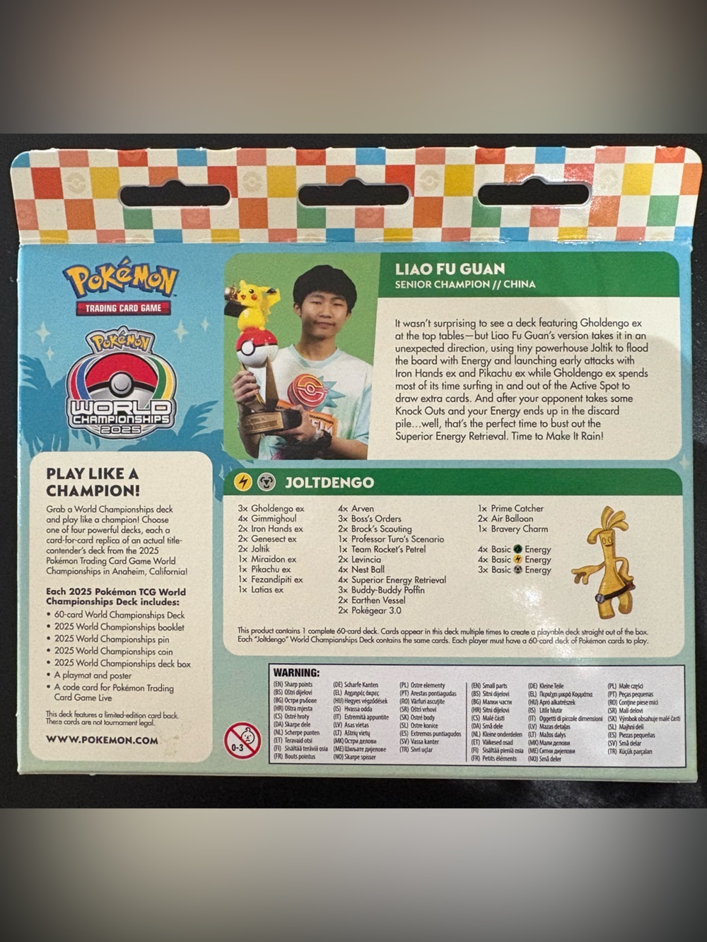 Pokemon 2025 Sealed World Championships Deck – Liao Fu Guan - Picture 2 of 4